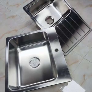 304 Stainless Steel Single Bowl Kitchen Sink Undermount Top Mount