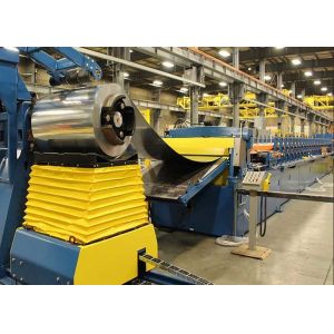 Color Steel Metal Deck Roll Forming Machine 0.8 - 1.2mm Thickness 30KW