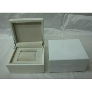 Quality White High Glossy Painting Wooden Watch Boxes for sale