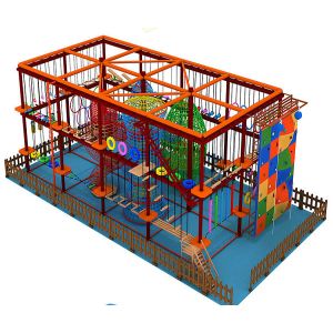 Karabiner Adventure Rope Course , High Ropes Training Course Multipurpose