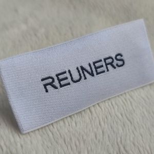 Wholesale Custom Luxury Customized Logo Brand Woven Label Green High Density