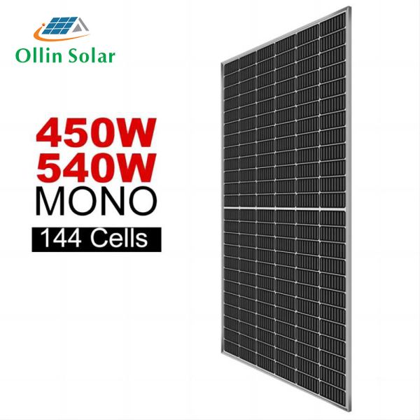 450W 550W 600W 700W Half Cell PV Module Mono Solar Panel 5BB 9BB