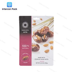 Polyester Material Gusset Packaging Bag Reusable For Snack Nut