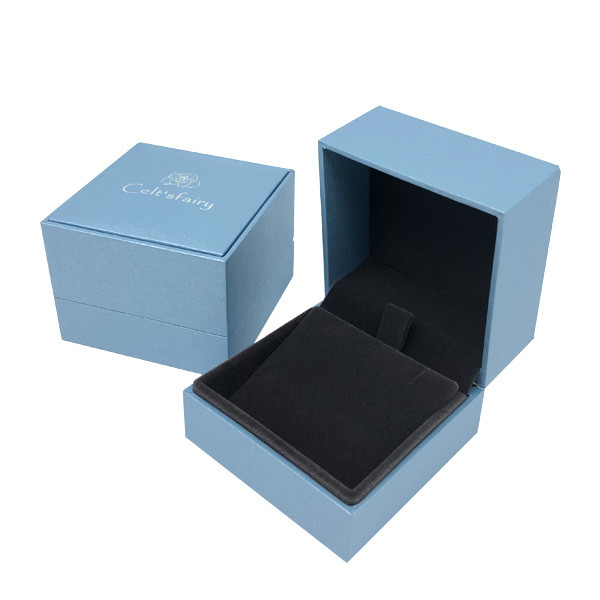 Buy Light Blue Bracelet Necklace Ring Velvet Jewelry Box at wholesale prices