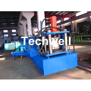 75mm Roller Diameter, 7.5KW Steel Security Door Frame Roll Forming Machine