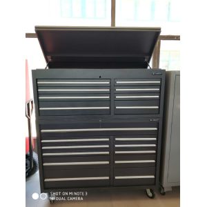 Car Repair Garage Workshop 56 Inch Brown Tool Trolley Cabinet with Heavy Duty