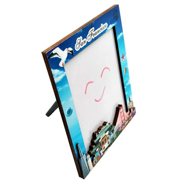 USA San Francisco Tourist Photo Frames Souvenir Gift Wooden Sky Blue Frames