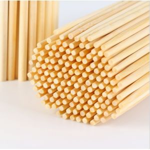 Polished Smooth Insect-resistant Round Bamboo Chopsticks Disposable Eco-friendly