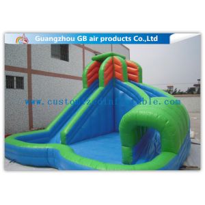7 * 6m Commercial Kids Inflatable Water Slides , Pool Inflatable Slides For