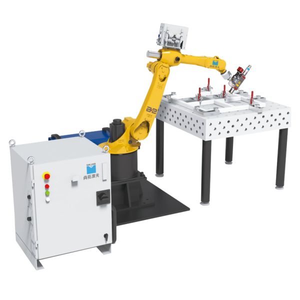 New energy lithium battery six-axis robot automatic laser welding machine