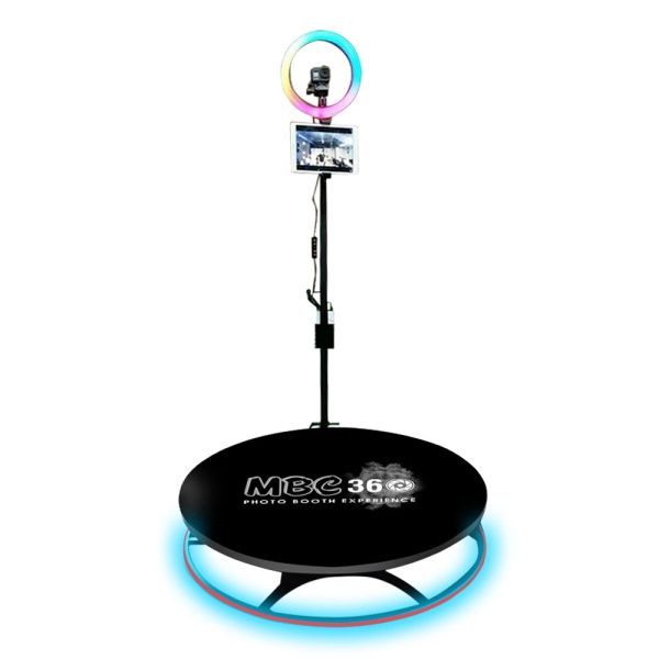portable Automatic 360 Photo Booth With Slow Rotating Spinning Camera