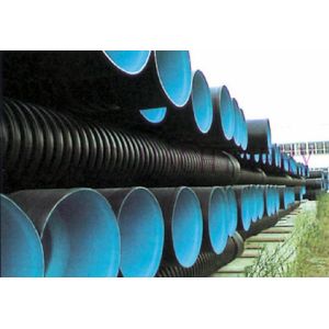 HDPE / PVC / PP Vertical And Horizontal Pipe Extrusion Line Double Wall