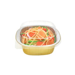 650ml square aluminum foil sealed box