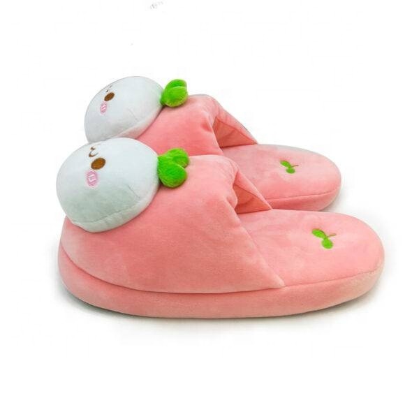 Warm Winter Home Rabbit Plush Slippers OEM ODM Support