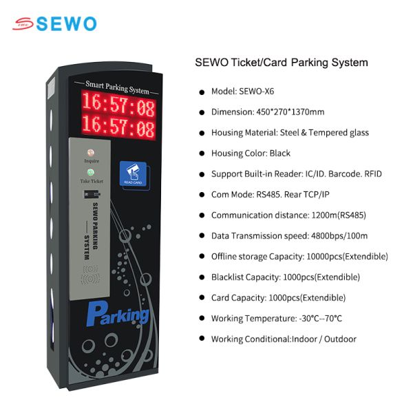 SEWO-X6 Automatic Barrier Gate with 0.4 s Open/Close Time and RS-232 Interface for Vehicle Access Control System