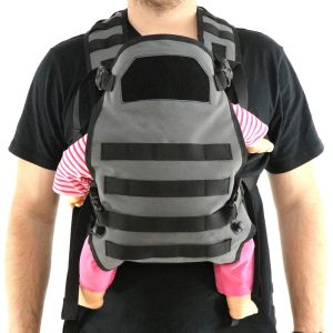 Functional Baby Carrier Tactical Vest With Breathable Mesh Shoulder Straps
