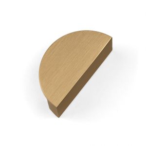 Luxe Transitional Cabinet Semicircle Satin Brass Handles kitchen cabinet handles