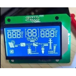 Quality 12 O'Clock Viewing 7 Segment LCD Display HTN Blue Negative White Characters 3.3V for sale