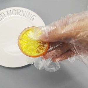 FTransparent Embossed PE Disposable Serving Gloves