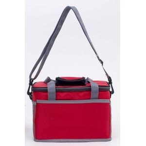 Red 600D Polyester Cooler Bag Single Shoulder Insulated Food Bags