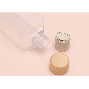 Plastic Clear Bottles BPA Free Squeezable With Disc Cap
