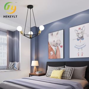 American Modern Simple Triangle Chandelier Living Room Restaurant Cafe Bar