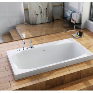 Solid Surface Embedded Bathtub Non Porous Stain Resistant