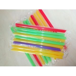 Quality big diameter Dringking Straws Party Smoothies Jumbo Thick Drink Straw for sale