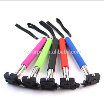 New Gift bluetooth shutter handheld monopod selfie stick for IOS and Android