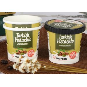 Food Grade Takeaway Biodegradable Soup Containers , Kraft Soup Cups