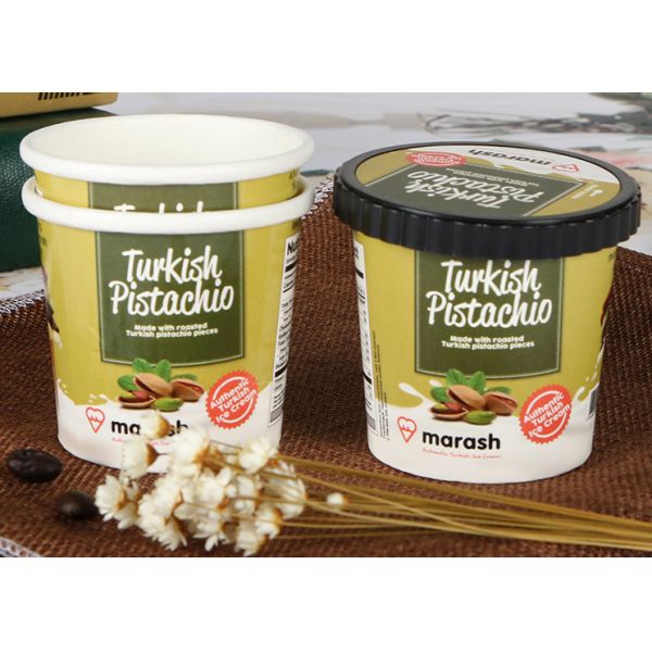 Buy Food Grade Takeaway Biodegradable Soup Containers , Kraft Soup Cups at wholesale prices