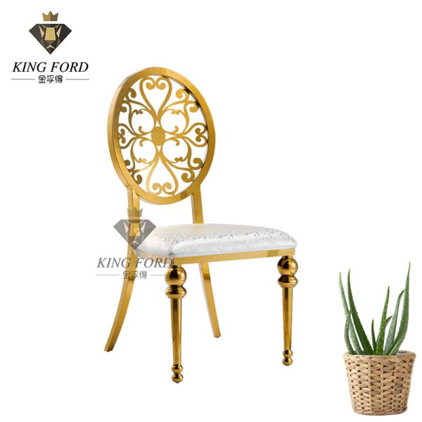 Buy Customized Seat Stainless Steel Garden Chairs SS Dining Chair 7kg at wholesale prices