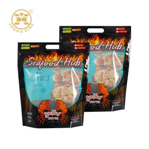 Custom Frozen Food Packaging Bags Customized Plastic Vacuum Food Bags For Shrimp