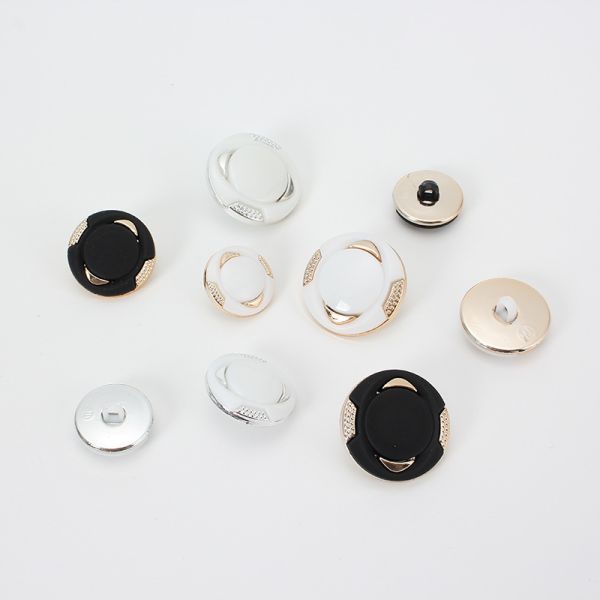 Wholesale Women Clothes Customize Fashion Big Plastic Abs Combined Button for Clothing Dyeable