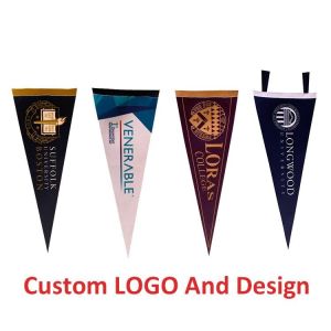 Sublimation Polyester Felt Pennant Flag 15x20cm Triangle Shape