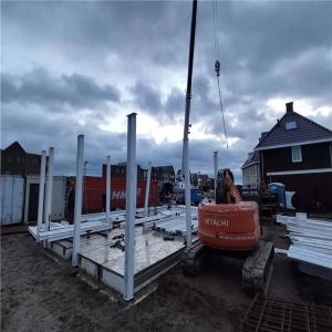 Cement Board Steel Structure Homes With Floor Deck