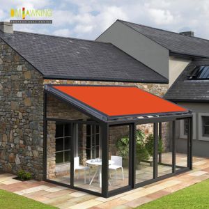 Conservatory Patio Retractable Roof Awning / Free Standing Balcony Roof