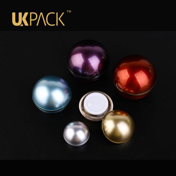 Acrylic Circular Cosmetic Cream Jars PMMA+PP cap 15ml 30ml 50ml