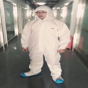 China SMS Disposable Coverall PPE Protective Coveralls With Hood ODM on sale