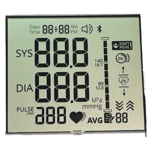 Quality TN Black And White LCD Display VDD 3.3V Transflective LCD Screen for sale