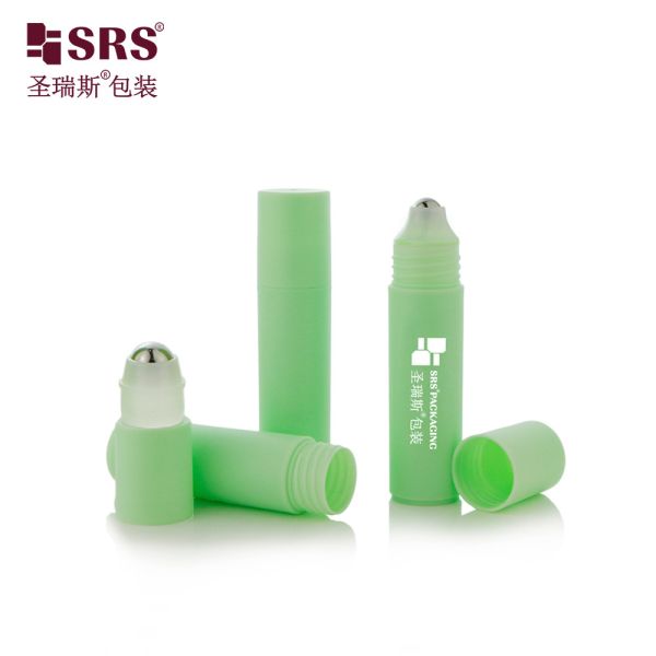 RPPF 20ml 2/3 OZ Plastic Empty Cosmetic Skincare Round PP PCR Eco-friendly Roller Steel Ball Bottle Packaging
