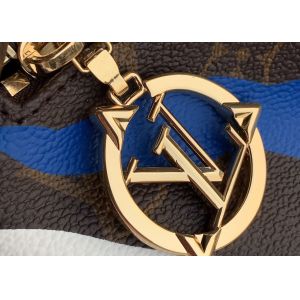 Camouflage Monogram Canvas Zipper Open Ladies Waist Bag Dumpling Shape