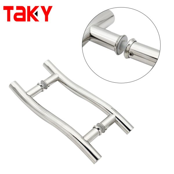 Buy Popular Designs Pull Handle Stainless Steel Polished Glass Door Handle at wholesale prices
