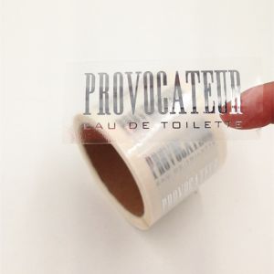 Rectangular cosmetic Gold Foil Printing Die Cut Stickers