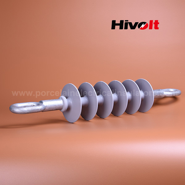 Buy 36kv 70kn Insulator Suspension Long Rod Polymer With Oval Eye Double End Connection Hardware at wholesale prices