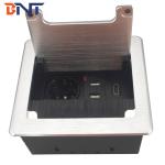 Brush cover modular design multimedia desktop power sockets with usb