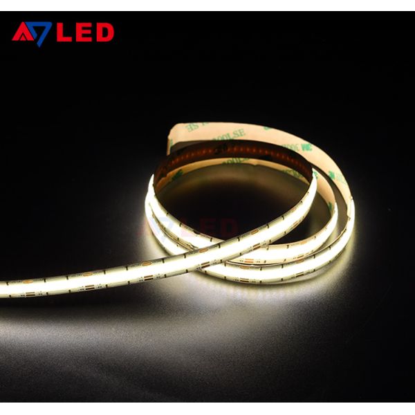 High-Density DC24V Dotless Liner LED Tunable CCT (2700K-6500K) COB 640Leds Strip Light Low Voltage Tape Light