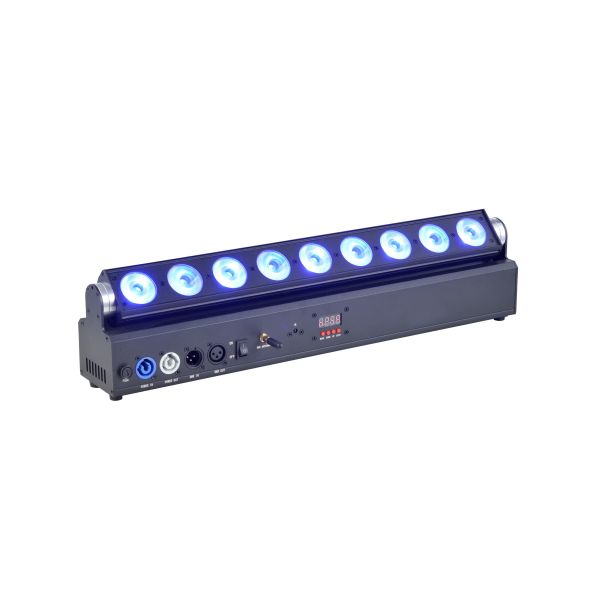 Uplight Wash Light Led Battery Bar Light 9x18w 6in1 RGBWA UV Led Battery Powered Wireless Dmx Wall Washer