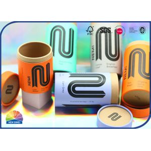 Perfume Paper Packaging Tube Custom Logo Cylinder With Plastic Window