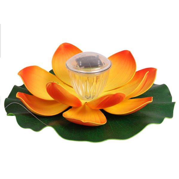 Solar energy lotus lamp colorful gradual outdoor pool pond artificial lake decorative lotus landscape lamp
